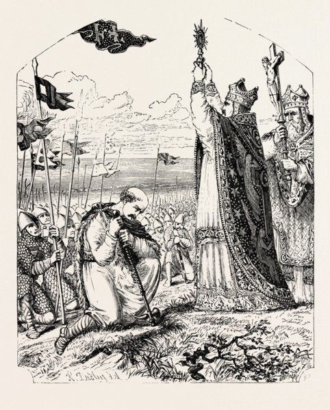 BLESSING THE NORMAN TROOPS BEFORE THE BATTLE.