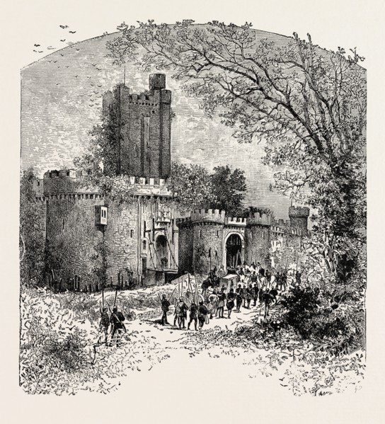 FEUDAL CASTLE IN THE ELEVENTH CENTURY.