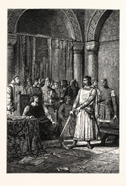THE WARRIOR'S TENURE HOLDING THE FIEF, OF THE KING, BY THE SWORD.