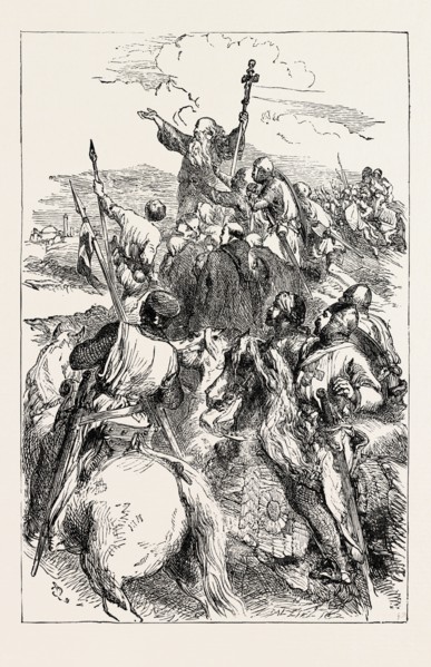 THE CRUSADERS' FIRST SIGHT OF JERUSALEM.