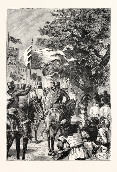 PROCESSION OF KNIGHTS TEMPLARS.