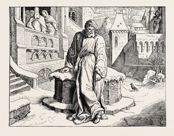 HENRY IV. IN THE COURTYARD OF THE POPE AT CANOSSA.