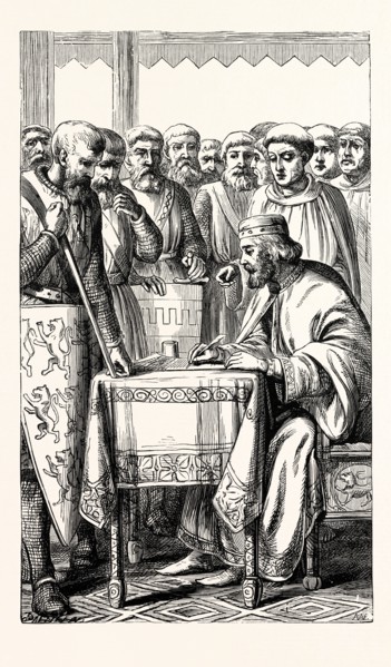 JOHN SIGNING MAGNA CARTA