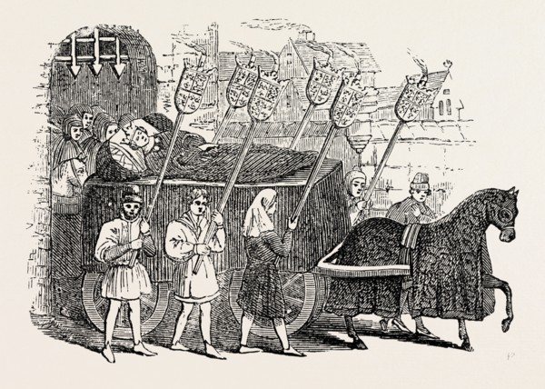 FUNERAL OF RICHARD II. FROM AN OLD ILLUMINATED MS.