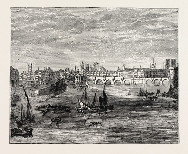 OLD PARIS FROM THE SEINE.