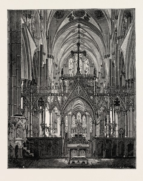 SALISBURY CATHEDRAL: THE CHOIR.
