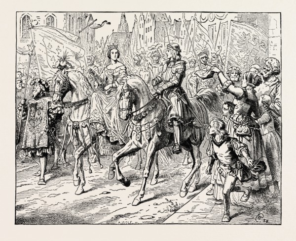 MAXIMILIAN I., EMPEROR OF GERMANY, AND MARY OF BURGUNDY.