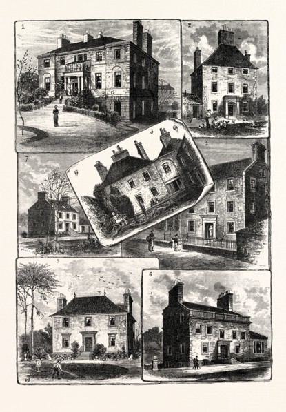 EDINBURGH: 1. BONNINGTON HOUSE; 2. STEWARTFIELD; 3. REDBRAES; 4. SILVERMILLS HOUSE; 5. BROUGHTON