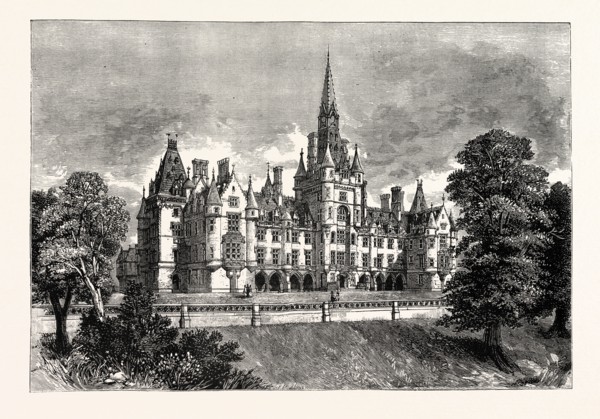 EDINBURGH: FETTES COLLEGE, FROM THE SOUTH-WEST