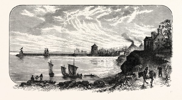 EDINBURGH: LEITH PIER, FROM THE WEST, 1775
