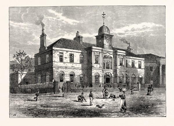EDINBURGH: THE HIGH SCHOOL OF LEITH, BUILT IN 1806. IT IS A SPACIOUS AND OBLONG BUILDING, TWO