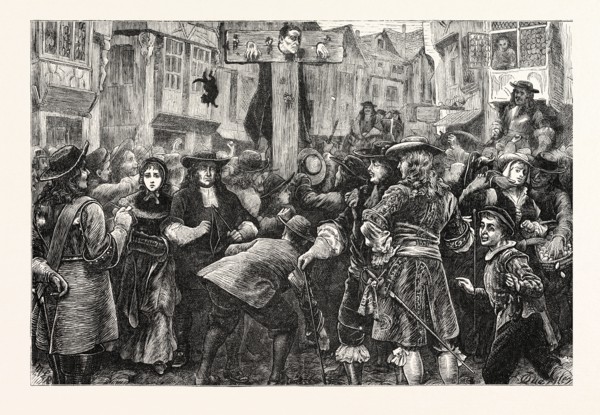 TITUS OATES IN THE PILLORY, LONDON