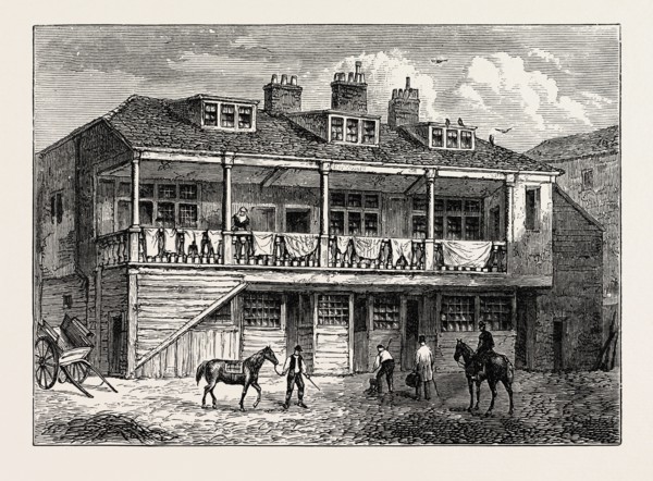 YARD OF THE BLACK LION, WHITEFRIARS, LONDON