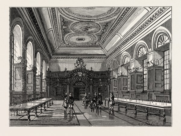 INTERIOR OF STATIONERS' HALL, 1876, LONDON