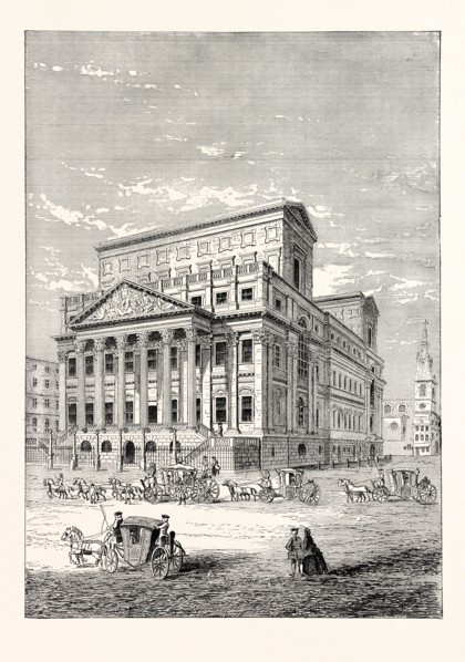 THE MANSION HOUSE IN 1750, LONDON