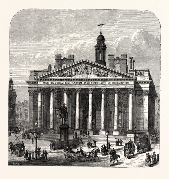 THE PRESENT ROYAL EXCHANGE, LONDON