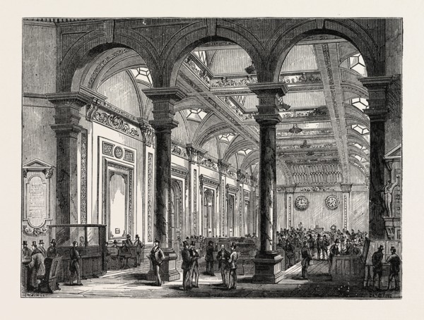 INTERIOR OF LLOYD'S, LONDON