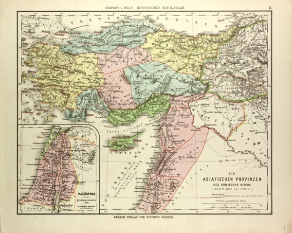 MAP OF THE ASIAN PROVINCES OF THE ROMAN EMPIRE (SMALL ASIA AND SYRIA)