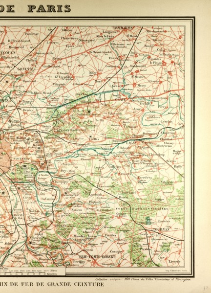 MAP OF PARIS AND ITS VICINITY