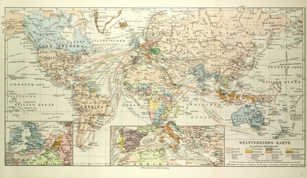 OLD MAP OF THE WORLD