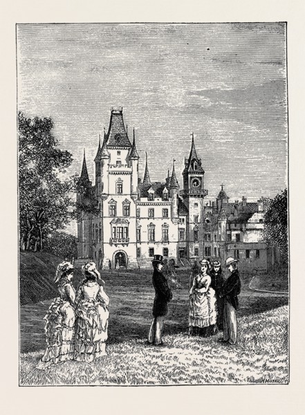 THE QUEEN'S VISIT TO DUNROBIN: DUNROBIN CASTLE