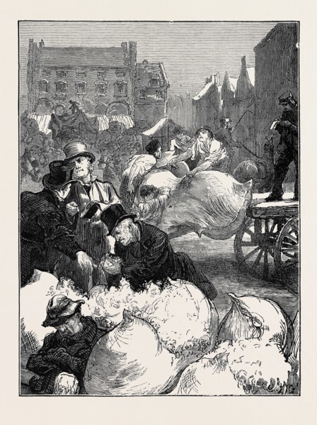 SKETCHES AT A NORTHAMPTON WOOL FAIR: BUYING AND SELLING