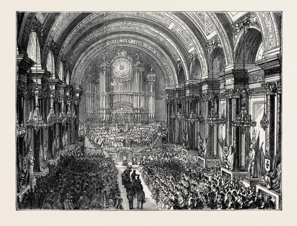 PRINCE ARTHUR AT LEEDS: RECEPTION OF THE PRINCE AT VICTORIA HALL