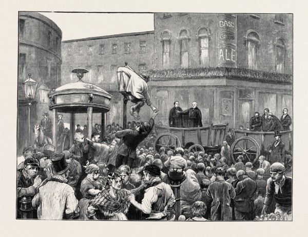 ARCHBISHOP MANNING ADMINISTERING THE PLEDGE ON CLERKENWELL GREEN