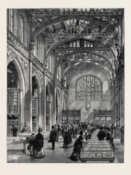 INTERIOR OF THE NEW CITY LIBRARY, GUILDHALL, LONDON