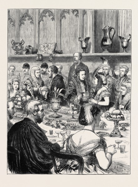 THE LOVING CUP: A SKETCH AT THE LORD MAYOR'S BANQUET AT GUILDHALL
