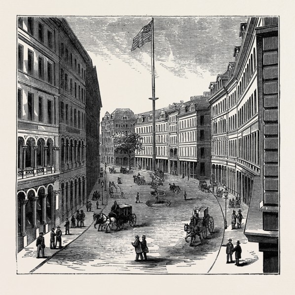 VIEWS AND PUBLIC BUILDINGS IN THE CITY OF BOSTON: VIEW OF FRANKLIN STREET