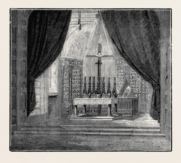 A VISIT TO THE BATTLEFIELD OF SOLFERINO: HIGH ALTAR IN THE OSSUARY, SOLFERINO
