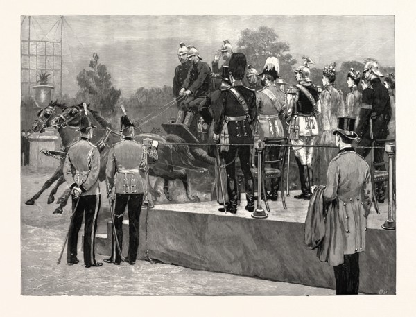 THE GERMAN EMPEROR'S VISIT TO THE CRYSTAL PALACE, LONDON: THE REVIEW OF THE NATIONAL FIRE BRIGADES