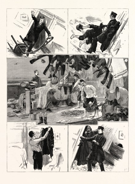 THE NAVAL MANOEUVRES, H.M.S. "LURCHER" SHIPS A SEA: 1. A Perverse Conspiracy of Chairs; 2. Never be