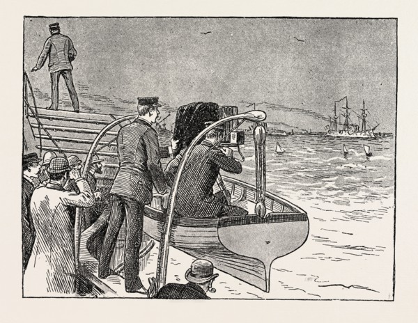 THE VISIT OF THE FRENCH FLEET: THE FIRST SHOT AT THE FRENCH FLEET