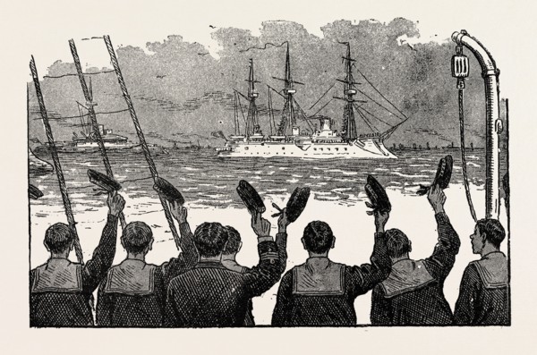 THE VISIT OF THE FRENCH FLEET: MUTUAL CONGRATULATIONS