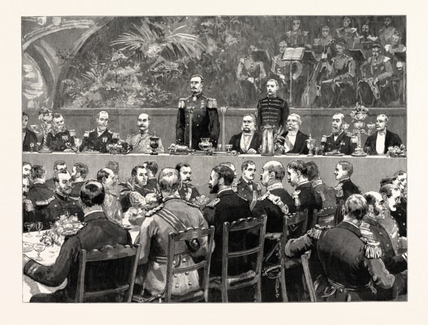 THE VISIT OF THE FRENCH FLEET: ADMERIL GERVAIS RETURNING THANKS: "La reception flatteuse et