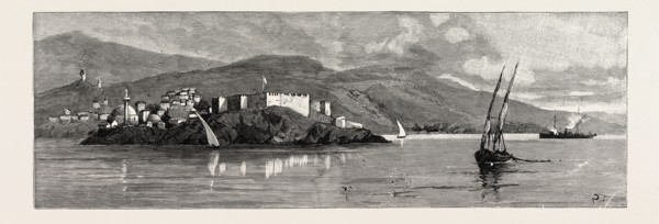 THE EASTERN QUESTION, PORT SIGRI, IN MITYLENE, FALSELY REPORTED TO HAVE BEEN OCCUPIED BY A BRITISH