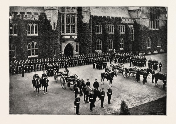 YOUNG ENGLAND, PARADE OF THE CADETS AT MALVERN COLLEGE