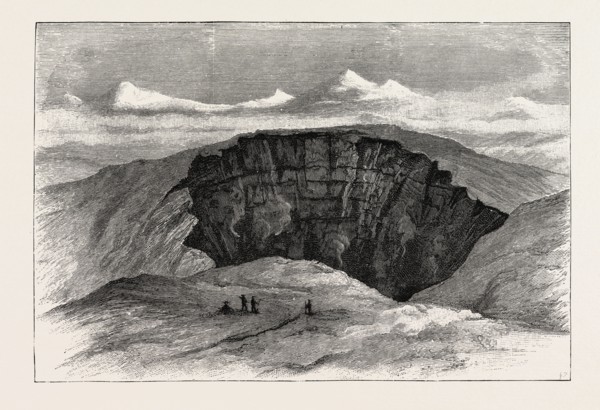 THE CRATER OF THE ACTIVE VOLCANO, ASAMAYAMA