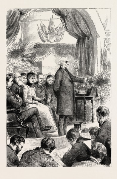 MR. GLADSTONE OPENING A NEW HALL AT PORT SUNLIGHT, CHESHIRE: "This hall means relief from toil in