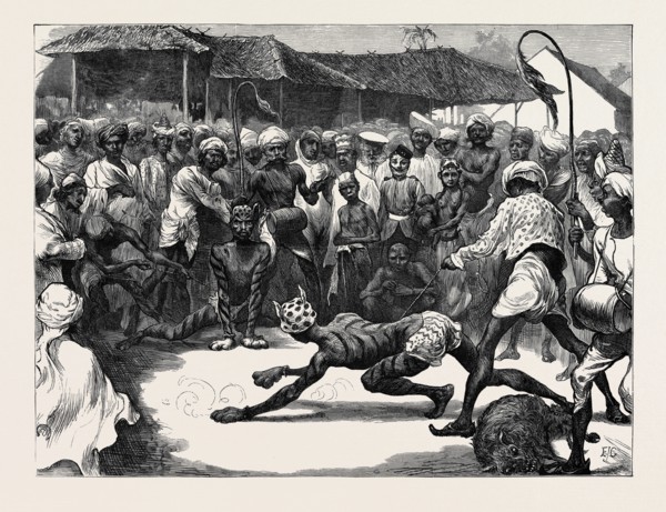 INDIAN SKETCHES: HUMAN TIGERS AT THE MOHURRUM FESTIVAL