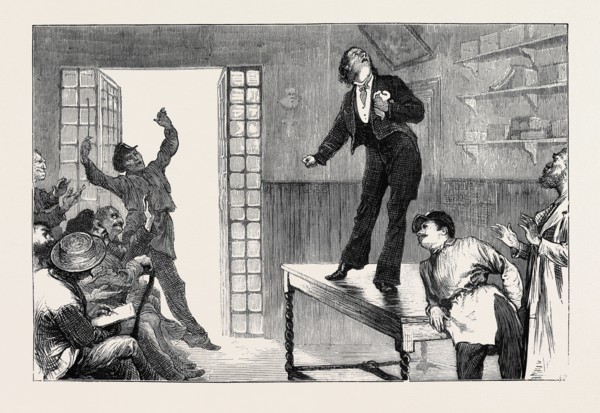 THANKSGIVING DAY: SCENE FROM THE PARISIAN PLAY "RABAGAS"