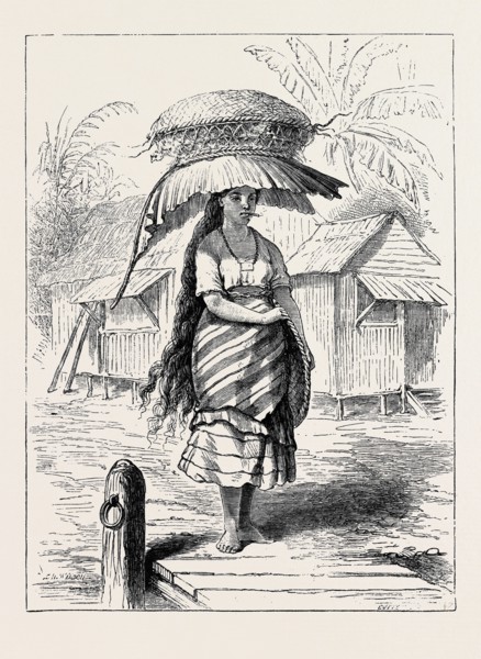 THE DUKE OF EDINBURGH'S COLLECTION AT THE SOUTH KENSINGTON MUSEUM, LONDON: MANILLA GIRL WAITING FOR