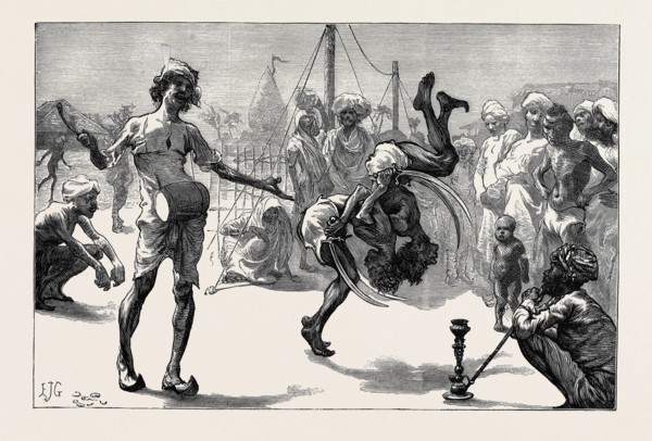 SKETCHES FROM INDIA: TUMBLERS AND JUGGLERS