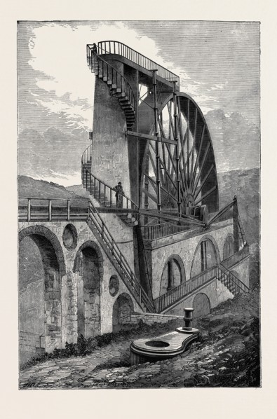 THE GREAT LAXEY WATER-WHEEL, ISLE OF MAN