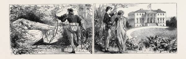 PRINCE LEOPOLD AT THE HOME OF HIS AFFIANCED BRIDE, TABLEAUX VIVANTS AT THE PALACE, AROLSEN: THE