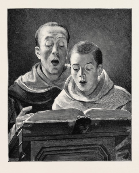 "A REHEARSAL" FROM THE PICTURE BY A. ROBERTS