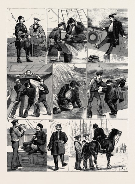 THE CRISIS IN EGYPT: THE TURKISH "CAVASS" ON A SEA VOYAGE: 1. He Begins with Misgivings; 2. "Again!