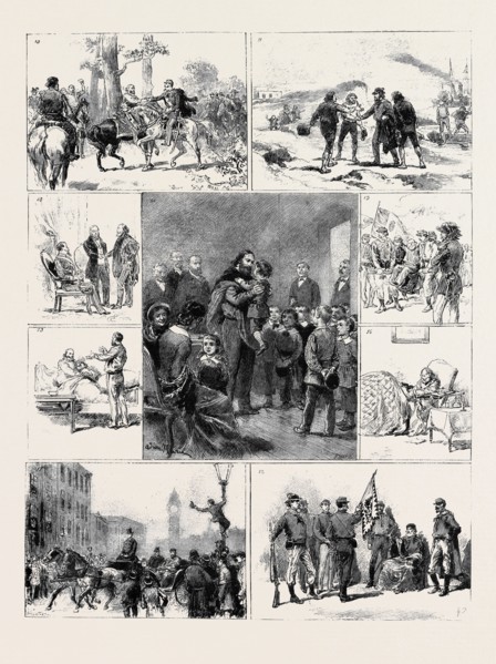 THE LIFE OF GIUSEPPE GARIBALDI: 10. Meeting of Garibaldi and Victor Emmanuel on the Road to Capua